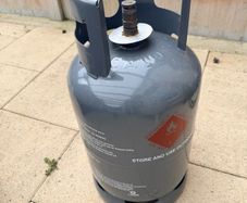gas cylinder gray