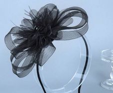 Stylish Black Hair Fascinator