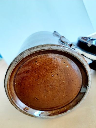 Old glazed jar