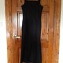 Ladies Black Sleeveless Evening Dress Wallis Size 12 Image 3