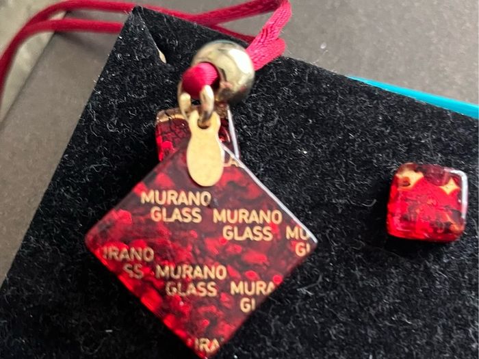murano glass necklace set