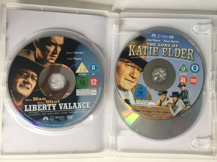 John Wayne Western Trilogy Boxset (True Grit, Sons Of Katie Elder, Man Who Shot Liberty Valance) [3xMovie DVD]