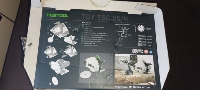 Festool Cordless plunge-cut saw toy