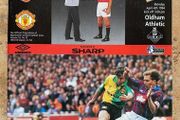 1994 Manchester United v Oldham Athletic - Premier League Programme