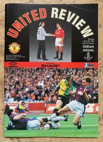 1994 Manchester United v Oldham Athletic - Premier League Programme