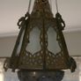 Handcrafted  Brass Hanging Lamp Shade pendent with Glass Image 10