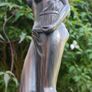 Vintage Sculpture -  Woman Wooden Carving -  Fine Art - Hand Carved Hard Woman Wood Sculpture - height 24,5" Image 9