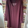 dress Tommy Hilfiger v neck long sleeve tunic size dress burgundy medium Image 7