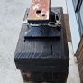 anvil on timber stand Image 4