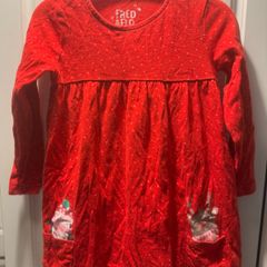 Girls Red Christmas Dress