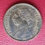 1885 Victoria Farthing Second Young Or Bun Head (bronze) Issue Coin Image 2