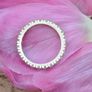 Antique 1.5ct Diamond Eternity / Wedding Band Ring - Platinum Image 4