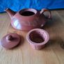 Terracotta Chinese Tea Pot 1970s. VINTAGE. Good Condition. Image 4