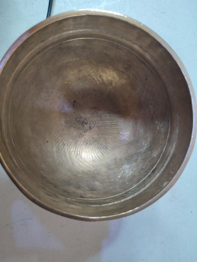 Vintage Brass Pompei Chalice Bowl Goblet Pair Twin Sand Cast Antique Collectable