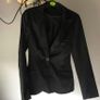 Top shop shiny black fitted blazer Image 2