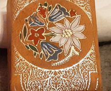 Nice leather match box case