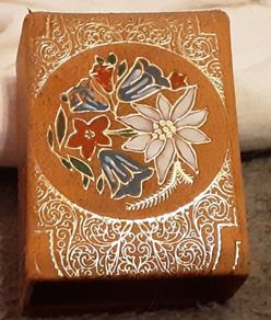 Nice leather match box case