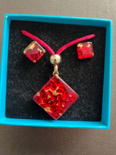 murano glass necklace set