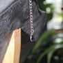 Sterling Silver (.925) Amethyst Cabochon Necklace, Graduating Design Image 3