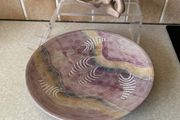 African Soapstone Hand carved 10.5" Bowl &amp; 7.5" long Swan shaped soapstone