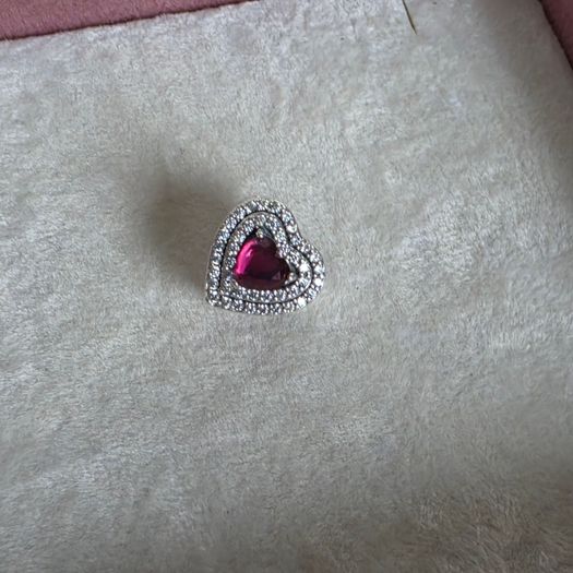 Pandora sparkly levelled charm perfect condition fully hallmarked