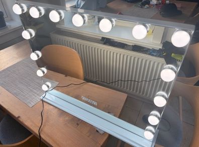 Light up and Bluetooth hollywood mirror