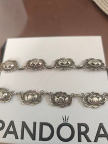 Danecraft sterling silver vintage water Lilly necklace