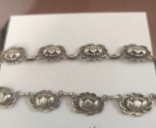 Danecraft sterling silver vintage water Lilly necklace