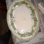 Rare Antique Green and White Serving Platter by F & Sons Ltd, from around 1900s, postage available on all my items or collection Image 2