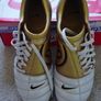 Football Boots Nike Air Zoom Total 90 III White/Gold (2004) Size 7UK SG Image 5