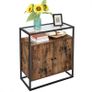 New Vintage Storage Cabinet WIth Glass Top - FREE P&P Image 2