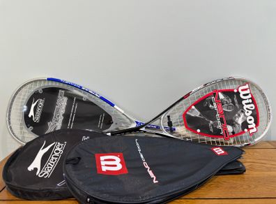 2 Squash Rackets - Wilson & Slazenger (brand new)