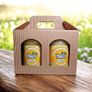 Beezi Honey Gift Box with two jars - Green or Brown box Image 2