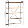 5-Tier Bookcase 140x30x180 cm Solid Reclaimed Wood Image 6