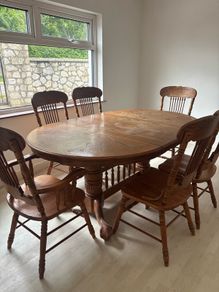 Dining table and chairs