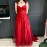 Debs Or Ty Ball Dress and beautiful mid heel silver shoes Image 7