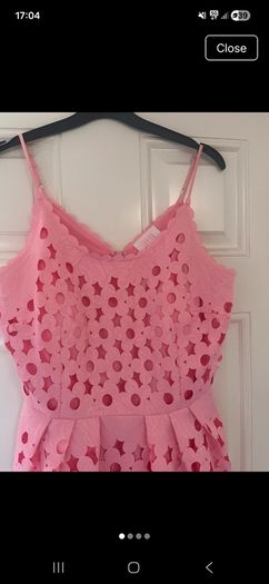 Pink flower dress size 10
