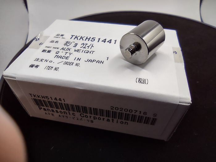 Technics Turntable Aux Sub Weight TKKH51441 Genuine Counterweight Accessory Japan