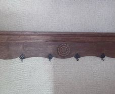 Vintage French ledge solid wood