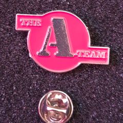 The A- Team, pin back badge.