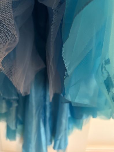 Blue evening dress