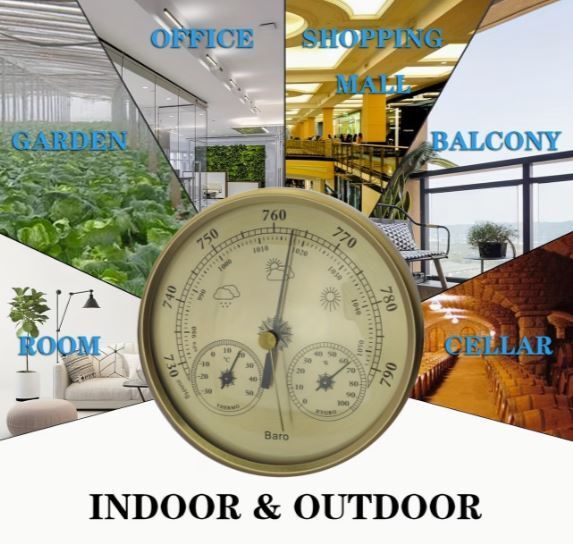 Weather Station 3 in 1, Temperature, Barometer and Hydrometre, new.