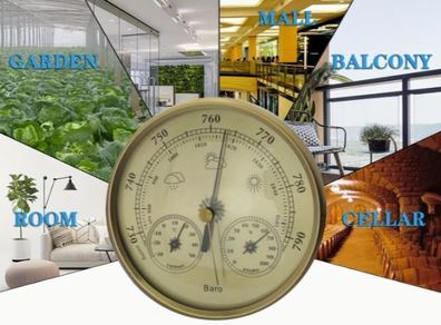 Weather Station 3 in 1, Temperature, Barometer and Hydrometre, new.