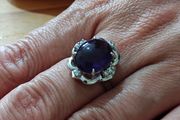Sterling Silver Ring - Size R - Stamped for Silver (S08)
