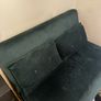 2 Seater Double Sofa Bed - Green Velvet Image 4