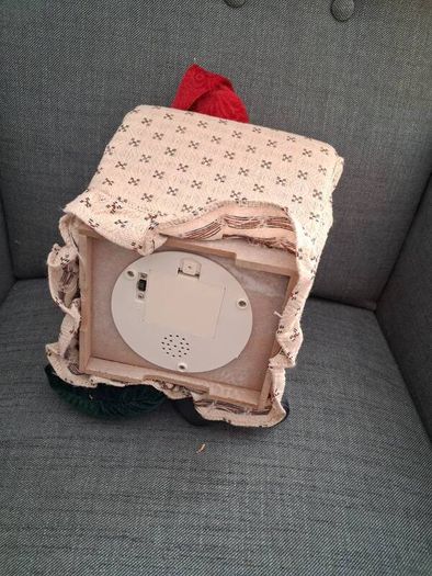 Christmas snoring santa decoration.