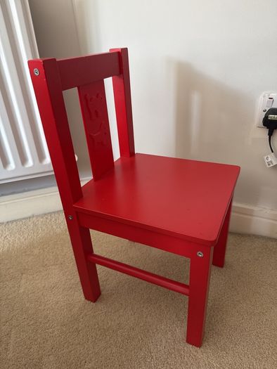 Red toddler chair