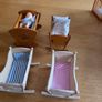 Dolls house furniture for nursery, cradles, highchairs and more Image 2