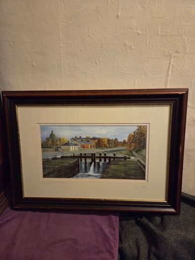 Brendan Hayes "The Grand Canal at Ranelagh" signed Lithograph