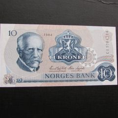 Norway 1984.10 Kroner.Uncirculated Banknote.